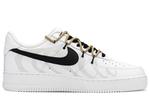 Кастомизированные кроссовки Nike Air Force 1 Skateboard Men Low-Top, серый/белый - фото 2