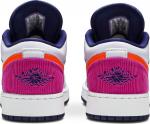 Кроссовки Air Jordan 1 Low GS Fire Pink Hyper Crimson, белый - фото 6