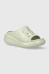 Шлепанцы Crush High Shine Slide Crocs, зеленый - фото