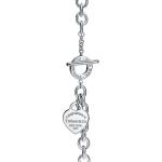 Колье Tiffany & Co. Return to Tiffany Heart Tag Toggle, серебро - фото 3