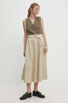 Юбка Answear Lab, бежевый - фото