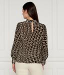 Рубашка женская Marella шелковая с вырезом, черный - фото 3