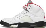 Кроссовки Air Jordan 5 Retro Fire Red 2000, белый - фото 3