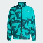 Ветровка Adidas Terrex Multi Printed Wind, бирюзовый - фото