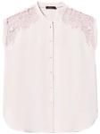 TWINSET твиловая рубашка с вышивкой, розовый - фото