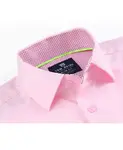 Мужская классическая рубашка Performance Solid Button Down приталенного кроя Tom Baine, розовый - фото 3