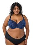 Бюстгальтер-бралетт Devoted by Zizzi Leva, темно-синий - фото 7