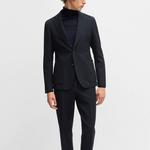 Однобортный пиджак HUGO BOSS, темно-синий - фото 5