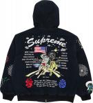 Куртка Supreme AOI Hooded Work, сине-черный - фото 2