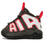 Кроссовки Nike Air More Uptempo TD 'Medium Ash Siren Red White', Черный - фото 3