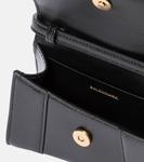 Сумка Balenciaga Hourglass Mini leather crossbody, черный - фото 4