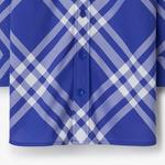 Рубашка детская Burberry, синий / белый - фото 6