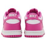 Кроссовки Nike Dunk Low GS Active Fuchsia, белый/розовый - фото 4