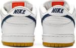 Кроссовки Nike Dunk Low Pro ISO SB 'Orange Label - White Navy', белый - фото 7