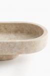 Блюдо H&M Oval Marble, 35x14 см, бежевый - фото 4