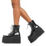 Ботильоны на массивной платформе Renegade Lamoda, черный - фото