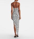 Платье миди Cayla в горошек Norma Kamali, Paint Dots - фото 3
