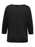 ONLY Carmakoma Лонгслив в черном цвете - фото 2