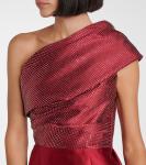 Платье Alba из атласа с драпировкой и декором Solace London, Ruby - фото 4