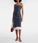 Платье миди из льняной смеси Paolo Staud, Chambray - фото 2