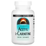 Source Naturals Ацетил L-карнитин  500 мг, 120 таблеток - фото