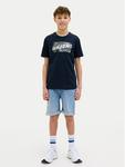 Футболка стандартного кроя Hawaii 12269916 Jack&Jones Junior, синий - фото 2