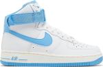 Кроссовки Nike Wmns Air Force 1 High 'White University Blue', белый - фото