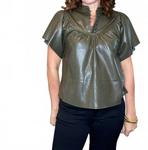 Топ Lanni в темном хаки MELISSA NEPTON - фото