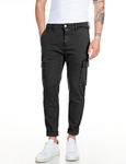 Брюки-карго REPLAY Slim fit Cargo Pants, черный - фото