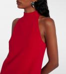 Мини-платье с запахом из крепа Heritage Courrèges, Ruby - фото 4