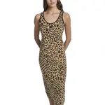 Платье DKNY Long Cheetah Jacquard, коричневый - фото 4
