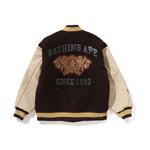 A BATHING APE Вышитая бомбер, Coffee - фото 3