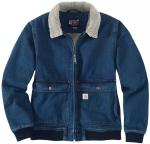 Жакет женский Carhartt Relaxed Fit Denim Sherpa, синий - фото 2