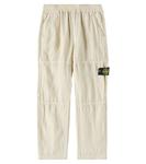 Льняные брюки Compass Stone Island Junior, песочный - фото
