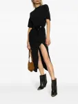 Платье миди Lexia со сборками Isabel Marant, черный - фото 2