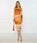 Начальное платье Pinko, оранжевый - фото 2