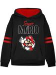 Толстовка с капюшоном Super Mario, черный - фото