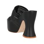 Босоножки Paloma Barceló Leather Round Toeline Spool Heel, черный - фото 3