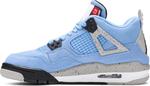 Кроссовки Air Jordan 4 Retro GS University Blue, синий - фото 3