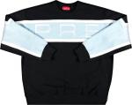 Толстовка Supreme Paneled Crewneck 'Black', черный - фото