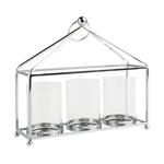 Подсвечник home&you серебристый, 28/26/8,5 см - фото