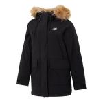 Куртка зимние длинные пуховые парки New Balance, черный - фото