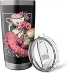 Термокружка Ballerina Cappuccina Ukiyo-e, черный - фото 4