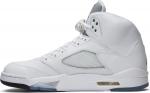 Кроссовки Air Jordan 5 Retro Metallic White 2015, белый - фото 3