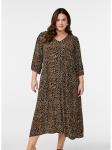 Платье Zizzi Vbella, коричневый - фото 3