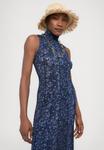 Платье Proenza Schouler White Label VALENTINA DRESS PRINTED, Navy/Slate/Dark Blue - фото 5