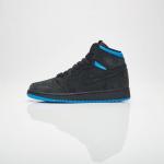 Кроссовки Air Jordan 1 Retro High OG BG Quai 54, черный - фото 3