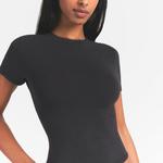 Футболка Skims Cotton Jersey, черный - фото 4