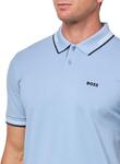BOSS Мужская Поло Paul Modern Essential, Niagara Mist - фото 3