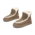 Зимние сапоги женские EBLAN, хаки (на флисовой подкладке) - фото 3